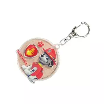 K Company Щенячий патруль сверкающий акриловый брелок 2 Маршалл PAW-KAK2-MA