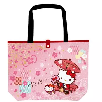 K Company Товары с персонажами Sanrio Складная Эко-сумка Hello Kitty (Японская серия) SAW-OE-KT