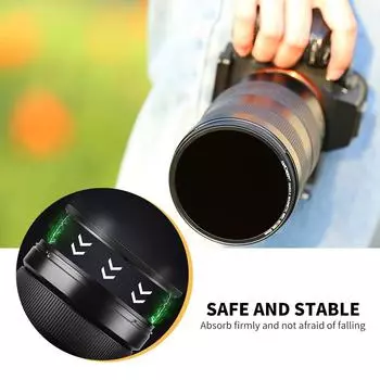 K&F CONCEPT 3 шт. Ультрапрозрачные магнитные фильтры (УФ-фильтр + фильтр CPL + фильтр ND1000) водонепроницаемые 67mm