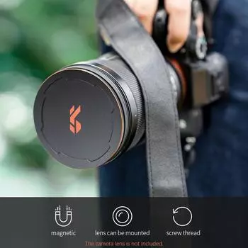 K&F CONCEPT NANO-X-1/8 Фильтр с мягким фокусом Диффузионный фильтр с водонепроницаемой пыленепроницаемой FMC-зеленой пленкой 49mm чёрный