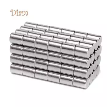 K&J 3x4 мм N50 Суперпрочные блоки цилиндрической формы Редкоземельные неодимовые магниты 100Pcs