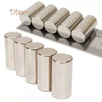 K&J 5 шт. 10x20 мм N50 суперсильные круглые блоки цилиндров редкоземельные неодимовые магниты