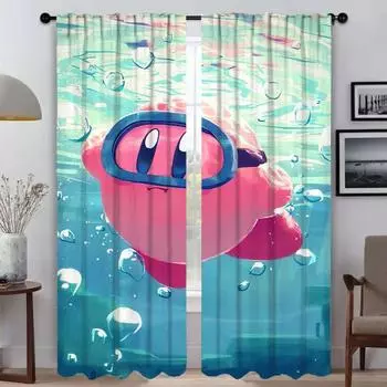 K-KirbyS Blackout Curtain for Room 2 Panel Modern Living Room Curtains Home Interior Curtains Shades Tulle for Bedroom Partition W50xH70cmx2pcs-CL