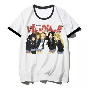 k-on футболка мужская графическая белая футболка винтажная гранж японская футболка графическая эстетика XXL
