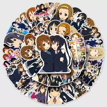 К-ОН! Граффити Трансграничные японские комиксы DIY Набор наклеек: Телефон, багаж, водонепроницаемый.