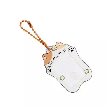 K-pop Держатель для фотокарточек Брелок Держатель для ID-бейджа с брелоком Подвеска для студенческого проездного билета для школы, офиса, путешествий A