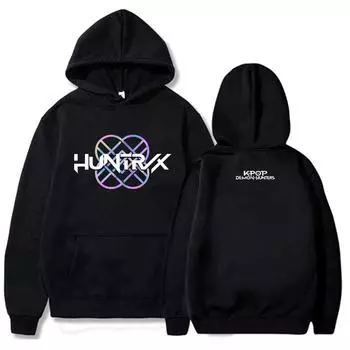K-pop Охотники на демонов Huntrix Худи Мужчины Женщины Свободный Флис Графика из фильма Толстовка с капюшоном Пуловеры Худи Мужская одежда S