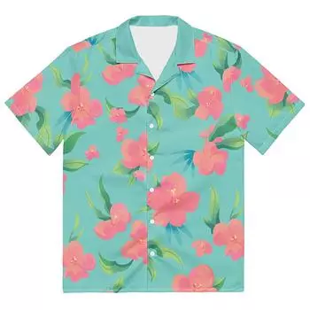 K-Pop Охотники на демонов Эбби Саджа Рубашка на пуговицах с коротким рукавом и 3D-принтом, мужская пляжная гавайская рубашка в островном стиле, ретро, повседневный топ S