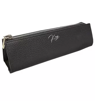 K ray Pen Case Pencil Case Leather Slim Fudebako Genuine Leather Writing Instrument Men s (Черный, Большой)