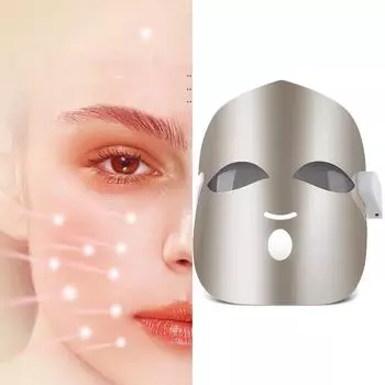 K SKIN Фотонная омолаживающая маска 24 светодиода Красный Синий Оранжевый Тройной спектр Устройство для красоты кожи