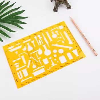 K Смола Чертежи Шаблон Линейка для физико-химического прибора Измерительный инструмент