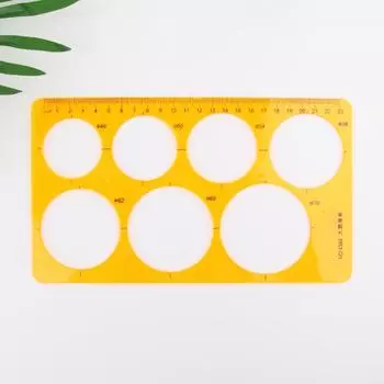K Смола Круглый геометрический шаблон Линейка Трафарет Рисование Измерительный инструмент Студенты
