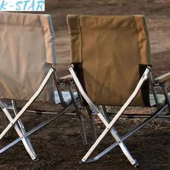 K-STAR уличное кресло из алюминиевого сплава с морской собакой, складной стул, портативное кресло для рыбалки, отдыха, кемпинга, парусина, кресло с высокой спинкой