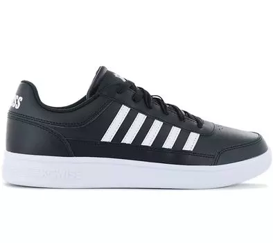 K-SWISS Court Chasseur - Мужские кроссовки Кожаные черные 06042-009-М ОРИГИНАЛ EU 45 чёрный