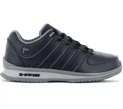K-Swiss RINZLER - Мужские кроссовки кожаные черные 01235-076-M ОРИГИНАЛ EU 43 чёрный