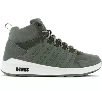 K-Swiss Vista Trainer Mid Winter - Мужские кроссовки Leather Green 07145-379-M ORIGINAL EU 40 зелёный