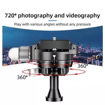 KA18 камера фотосъемка шаровая головка металлическая сферическая панорамная мини панорамирование наклон с быстросъемной площадкой встроенный пузырьковый уровень