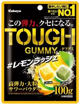 Kabaya Foods Tough Gummy Lemon Rush 100g x 6 bags жёлтый