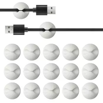 Кабель 15 прочный клейкий кабель для организации кабеля Кабельный шнур Шнур белый от MAVEEK Drop, Pieces, Back, Holder, Clip, Wires, Clip, Fixing, Collection,