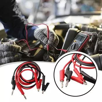 Кабель 2шт 4мм зажим типа «крокодил» банановый штекер техническое обслуживание