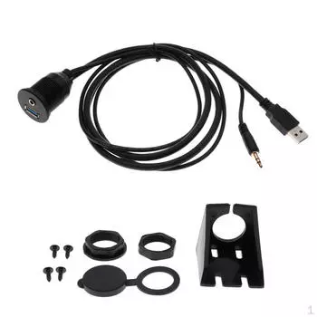 Кабель 3,5 мм USB3.0 AUX-удлинитель 1meter