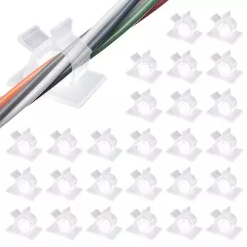 Кабель 4 уровня, регулируемый шнур, кабель 30, прозрачный шнур, кабельная система, клейкий провод, поставляется с клейким креплением кабеля от MAVEEK Clip,