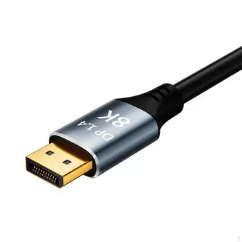 Кабель 8K Dp, 3 метра, прочный и широкий, Совместимый шнур DP1.4 для