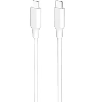 Кабель Acbands USB Type C [2 м / белый] 60 Вт PD совместимый силиконовый гибкий кабель для передачи данных USB-C&USB-C Гладкий и мягкий кабель для передачи данных