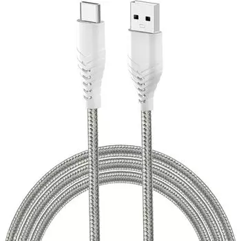 Кабель Acbands USB Type C [Набор из 1/3 м серого цвета] совместимый с QC3.0 сверхпрочный плетеный кабель 3A USB-A&USB-C Taipushi Rapid Cable