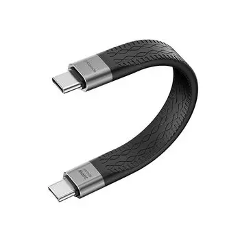 Кабель aceyoon 240 Вт USB C 14 см, короткий, шнур для зарядки 14 см, сверхбыстрая зарядка, USB4.0, синхронизация данных 40 Гбит/с, короткий, 0,14 м [видеовыход 8K при 60 Гц]