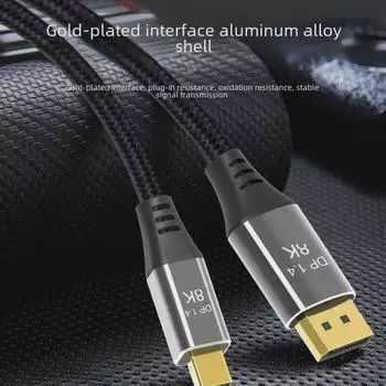 Кабель-адаптер 8K 60 Гц MiniDP-DP для ноутбуков Apple, подключение мониторов через Mini DP/Thunderbolt 2