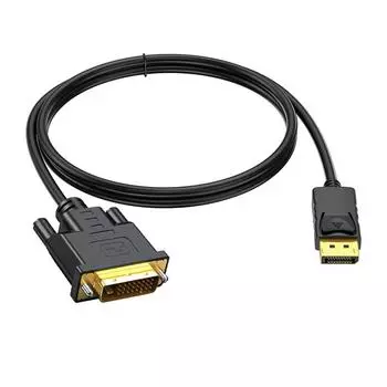 Кабель-адаптер Displayport Dp-Dvi Hd 1080p 60 Гц, совместимый для монитора Dell Asus чёрный