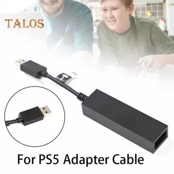 Кабель-адаптер для камеры. Игровая консоль. Бесшовное соединение. Легкий дизайн. Разъем для мини-камеры. Конвертер USB 3.0. Соединительный кабель для PS5. чёрный