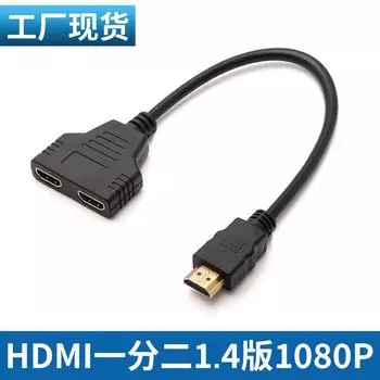 Кабель-адаптер HDMI, разъем HDMI, позолоченный интерфейс, высокое разрешение, плоский удлинитель «папа-мама» чёрный