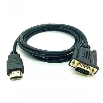 Кабель-адаптер HDMI-VGA, высокой четкости, 1,8 метра 1.8 meters чёрный