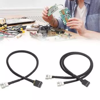 Кабель-адаптер Максимальное охлаждение. Прочный 4-контактный кабель-переходник для вентилятора. Идеально подходит для вентиляторов видеокарт ЦП. 30cm 1