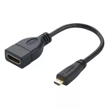 Кабель-адаптер Micro HDMI Male to HDMI Female длиной 17 см