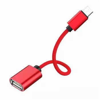 Кабель-адаптер типа C/Micro USB для OTG для Android-смартфонов, планшетов, ноутбуков с функцией OTG micro5p красный