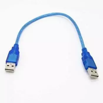 Кабель-адаптер USB 2.0 типа A «папа-папа» длиной 30 см, удлинительный кабель для передачи данных One Size