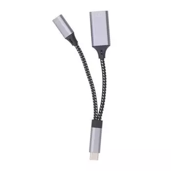 Кабель-адаптер USB C - USB3.0 OTG для быстрой стабильной передачи данных из алюминиевого сплава, быстрая зарядка для компьютера