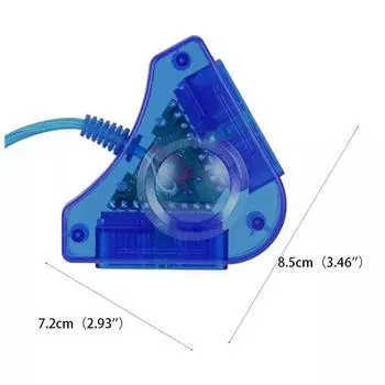 Кабель-адаптер USB Dual Player Converter для игрового контроллера PS2 USB