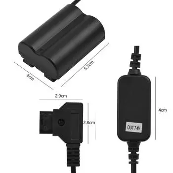Кабель адаптера питания D-TAP с V-образным креплением для CP-W235, замена зарядного устройства постоянного тока для фиктивной батареи чёрный