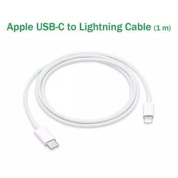 Кабель Apple USB-C — Lightning (1 м) белый
