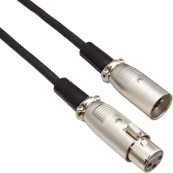 Кабель Audio Technica Canon для микрофона XLR-разъем ATL458A/5.0 5,0 м Male-Female чёрный