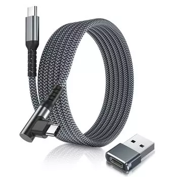 Кабель Basesailor USB C to Type 100 Вт 1M A с адаптером, доступен для MacBook Pro, iPhone 16, 15 Pro Max Plus, iPad 10th Air 5th 6, 6th Generation, Samsung
