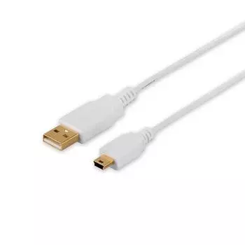 Кабель Buffalo iBUFFALO для камеры и тонкого типа, белый BSUAMNSM205WH USB2.0 (МиниБ) 0.5м