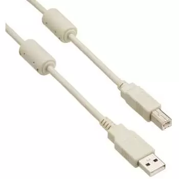 Кабель BUFFALO USB2.0 2,0 м цвета слоновой кости BSUABFC220IV