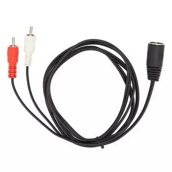 Кабель DIN 7 Pin Female to Dual RCA Male, 4,9 фута, гибкий кабель-адаптер для звука Plug and Play