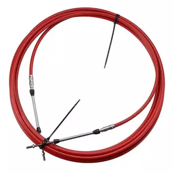 Кабель дистанционного управления дроссельной заслонкой Motoforti Marine, совместимый с Yam aha для системы рулевого управления подвесным мотором, красный, длина 7 м, 1 шт., 3300/33C красный