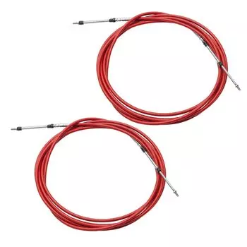 Кабель дистанционного управления дроссельной заслонкой uxcell 18 футов M Marine для рулевой системы подвесного лодочного мотора, красный, 2 шт., 5,5 217 дюймов